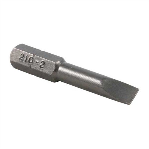 Le set Brownells Magna-Tip Thin-Bit offre 18 embouts en acier trempé, parfaits pour les fentes étroites, avec un bloc en chêne pour un rangement organisé.