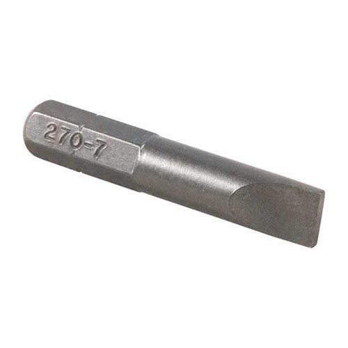 Les bits Brownells Magna-Tip Super Set en acier trempé offrent précision et durabilité, avec un design hollow-ground pour un ajustement parfait dans les vis.