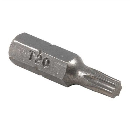 Les TORX® BITS T20 de Brownells sont parfaits pour tes vis de lunette et d'autres applications, avec 10 bits de 1