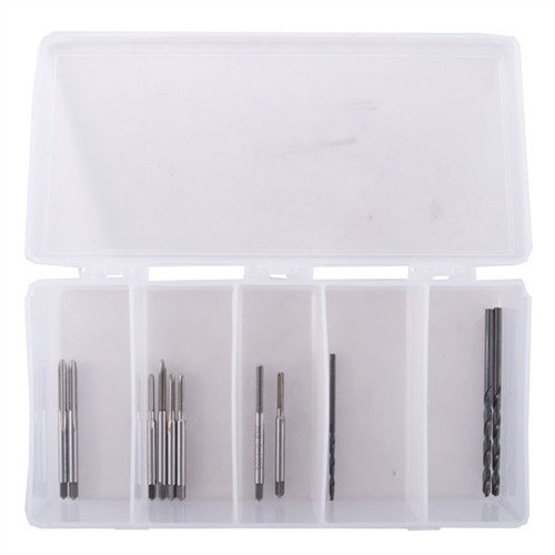 Le kit DRILL & TAP te permet de monter facilement des viseurs et bases de lunettes grâce à des forets et des tarauds de haute qualité, le tout dans un étui pratique.