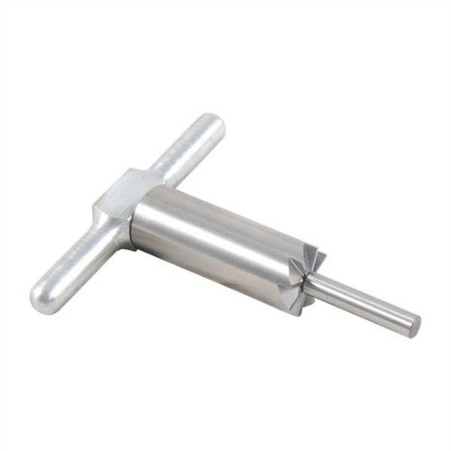 Le cutter à face de 90° en acier trempé permet de redresser et réparer les canons de tes armes, avec un pilote interchangeable pour différents calibres.