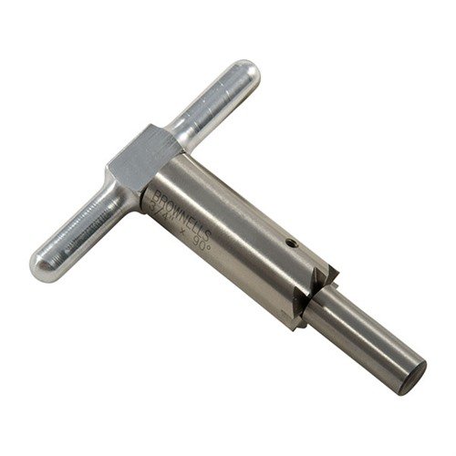 Le cutter à face 90° en acier trempé te permet de redresser et de réparer les bords de ton canon. Inclus : un manche et un pilot interchangeable.