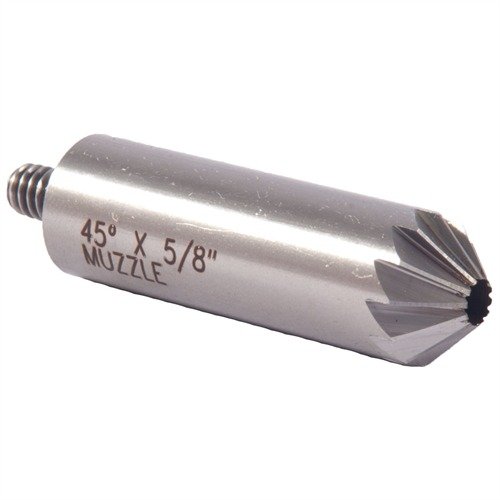 Améliore ton tir avec les 45° Chamfer Cutters de Brownells : ils éliminent les bords tranchants et garantissent un chargement fluide des cartouches dans le barillet.