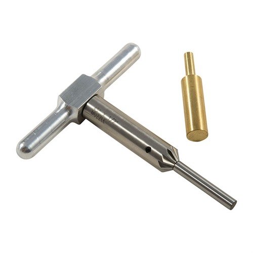 Le set Steel One calibre inclut un cutter à 90° pour redresser les canons et un cutter à 45° pour chambrer, idéal pour des rechargements rapides.
