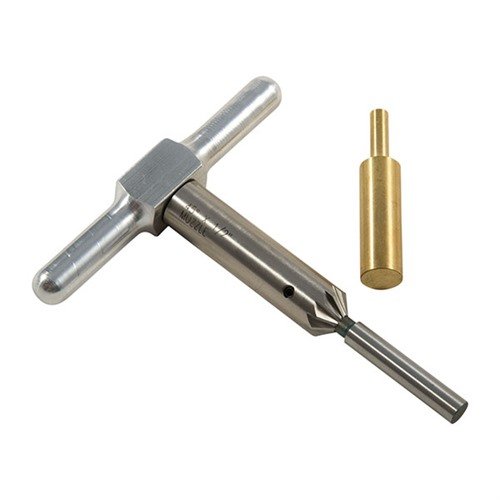 Le set Steel One Caliber te permet de redresser et chanfreiner les canons avec précision grâce à des outils en acier trempé et un pilot interchangeable.