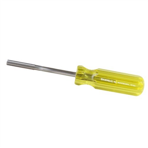 Le YOKE/CRANE REAMER de BROWNELLS élimine les burrs et restaure les dimensions de la crane des revolvers Ruger® et S&W, améliorant ainsi leur fonctionnement.