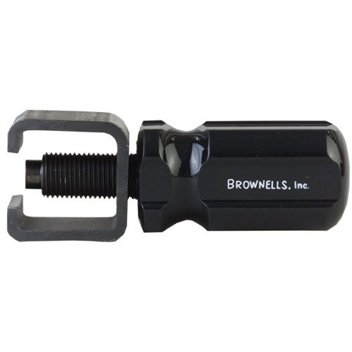 Le BOLT EJECTOR TOOL de Brownells facilite la dépose des éjecteurs à piston grâce à un serre-joint en acier et des tournevis adaptés aux boulons AR-15/M16.