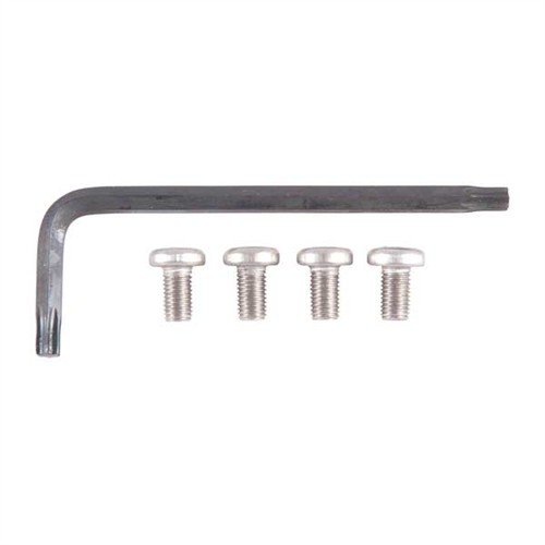 Les vis TORX® pour poignées 1911 offrent un look unique, empêchent les rayures sur ton arme et s'adaptent parfaitement à tous les panneaux de poignées 1911.