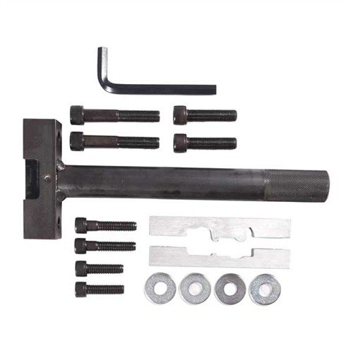 Le Revolver Action Wrench de Brownells entoure entièrement le cadre pour éviter les dommages de couple, avec des têtes en aluminium sans marquage pour une protection optimale.