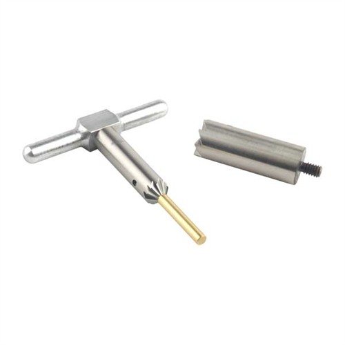 Le BRASS ONE CALIBER SET te permet de redresser et chanfreiner les canons de fusil et de pistolet avec précision, grâce à ses outils interchangeables et son pilot en laiton.