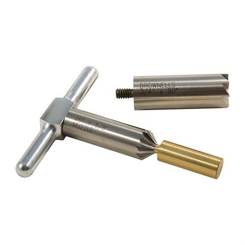Le set BRASS ONE CALIBER te permet de redresser et chanfreiner les bouches de canon avec précision grâce à ses outils interchangeables et son pilot en laiton.