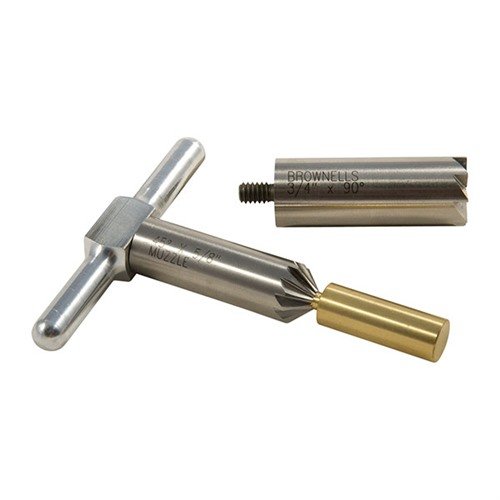 Le BRASS ONE CALIBER SET te permet de redresser et chanfreiner les bouches de tes armes avec précision, grâce à ses outils interchangeables et son pilot en laiton.