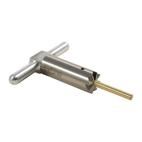 Avec le 90° Muzzle Facing Cutter, tu peux redresser et réparer les bords de ton canon facilement. Inclus : cutter, poignée et pilote en laiton dans une boîte pratique.