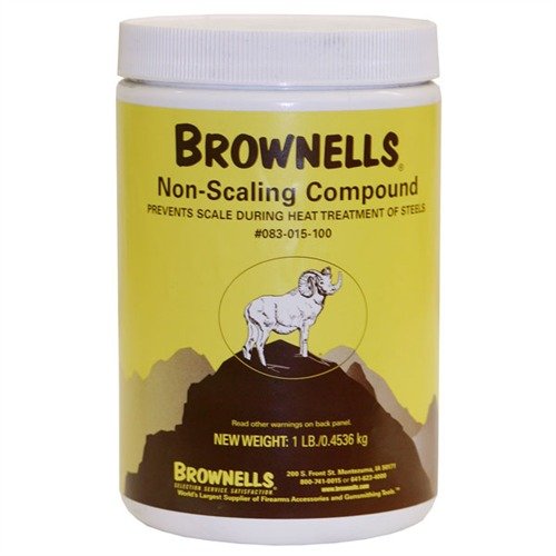 Le NON-SCALING COMPOUND de BROWNELLS te permet de traiter tes pièces sans écaillage ni déformation, simple à utiliser et efficace pour durcir ou recuit.