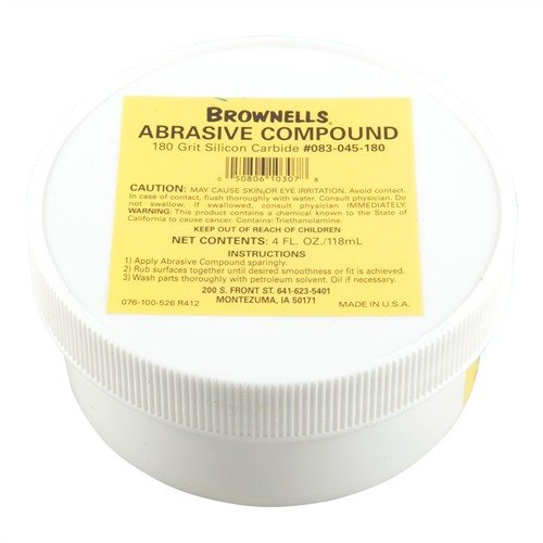 Le composé abrasif au carbure de silicium #180 est idéal pour ajuster deux pièces d'acier, durable et efficace même sur acier durci, à retirer avec un solvant.