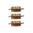 Brosse Double-Up en bronze, 37/40 mm, lot de 3