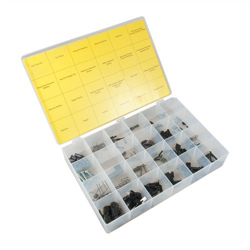 Ce kit complet te fournit toutes les petites pièces essentielles pour entretenir et réparer tes AR-15, parfait pour les armuriers et les passionnés.