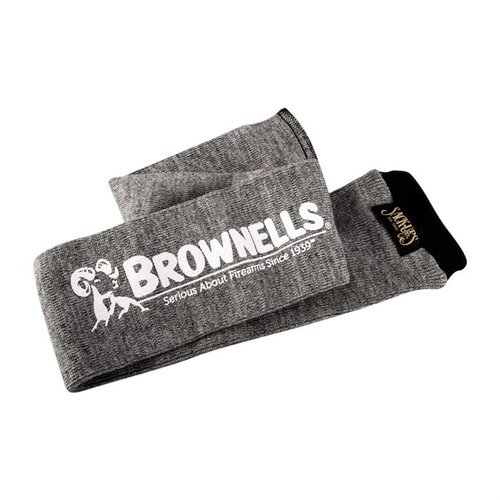 La GUN STORAGE SOCK de Brownells protège ton arme des rayures et de la rouille grâce à son tissu traité en silicone et son étiquette pour identifier facilement ton arme.