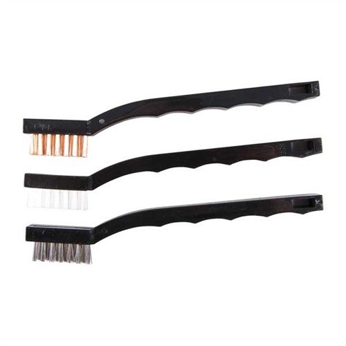 Les SUPER TOOTHBRUSHES de BROWNELLS te permettent de choisir entre des poils en acier inoxydable, en bronze ou en nylon, avec une prise en main optimale.