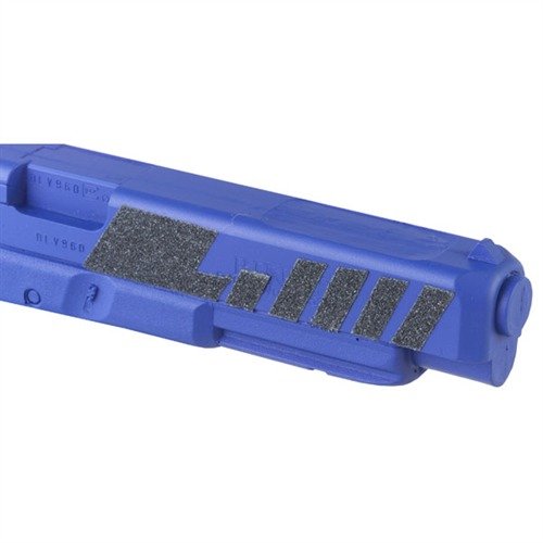 Améliore ton adhérence avec le INSTA GRIP, un assortiment de bandes Medium et Heavy, parfait pour les poignées de pistolet et les crosse de fusil.