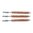 DOUBLE-TUFF brosse en bronze pour canon de carabine calibre 30 - pack de 3