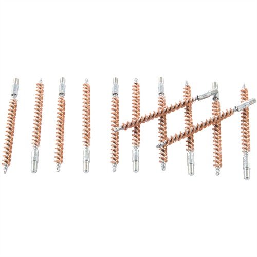 Les brosses en bronze de Brownells offrent un nettoyage approfondi et durable grâce à leur fil en bronze phosphoreux, disponibles en paquet pratique de 12.