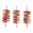 Brosse Double-Up en bronze, 37/40 mm, lot de 3