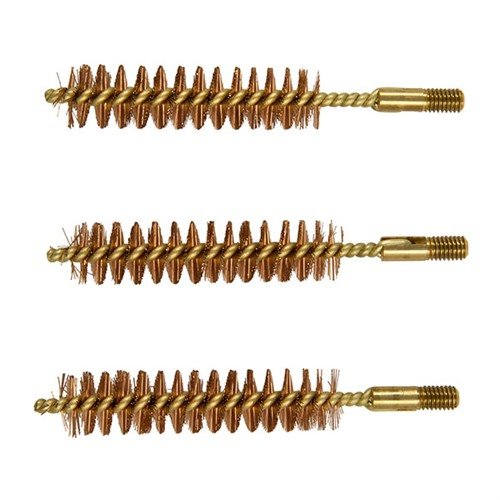 Les brosses BEEFY en bronze, avec un design exclusif et des filetages 10-32, sont parfaites pour un nettoyage efficace des gros calibres sans risque de déconnexion.
