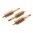 DOUBLE-TUFF brosse en laiton .44/.45 cal. pour pistolet SPL, pack de 3