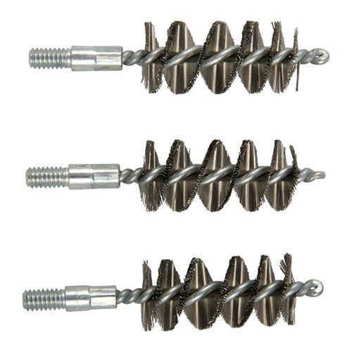 Ces brosses en acier inoxydable nettoient efficacement les canons très encrassés, tout en restant pratiques et économiques grâce à leur conditionnement en 3 pièces.