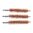 Brosse de chambre en bronze, calibre .44/.45, lot de 3