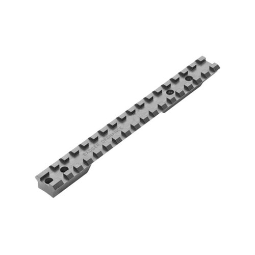 La Remington 700 Long Action Scope Rail de Badger Ordnance offre un angle intégré pour un ajustement d'élévation optimal, en acier robuste et avec un rail Picatinny.