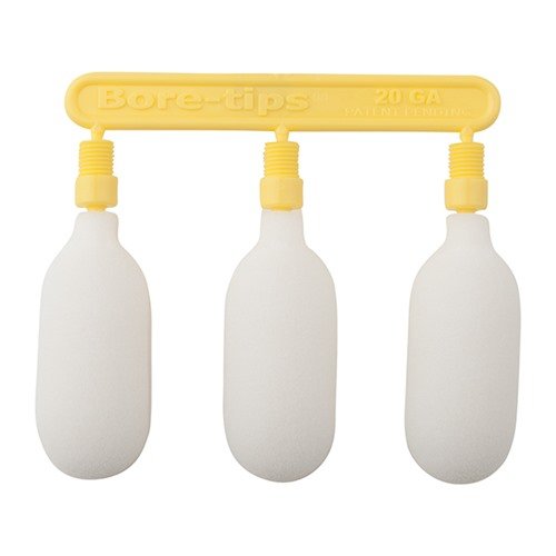 Les Bore Tips sont des swabs réutilisables qui remplacent les jag et patches, s'adaptent aux tiges de nettoyage et assurent un nettoyage précis et efficace.