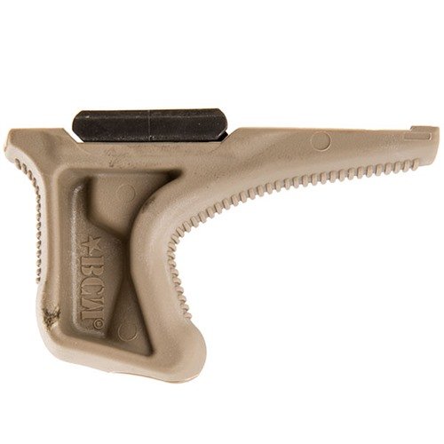 Le KAG Angled Grip améliore la prise en main avec son angle ergonomique, réduisant la fatigue des articulations et optimisant la manipulation des armes.