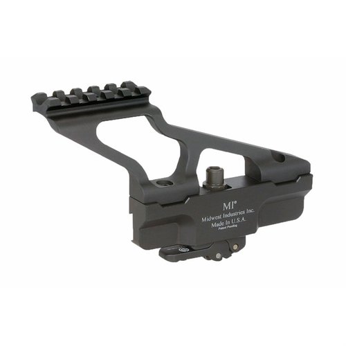 Le Midwest Industries AKG2 Side Mount est en aluminium durable, avec une finition anodisée noire, pour monter tes optiques sur AK-47 tout en maintenant le zéro.