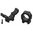 Anneaux de lunette 30MM hauts (1,26") noirs