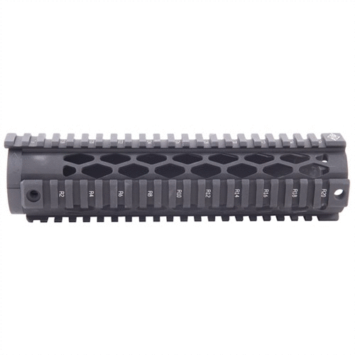 Les handguards AR-15 Diamond offrent un design unique avec des évents en losange pour une meilleure dissipation de la chaleur et un poids réduit, tout en permettant un montage flexible d'accessoires.