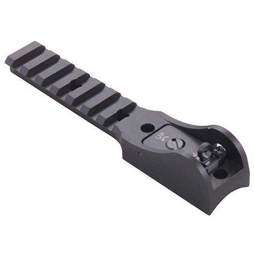 Le viseur ghost ring en aluminium offre une acquisition rapide de la cible, avec un rail Picatinny pour monter des optiques, idéal pour les opérations tactiques.