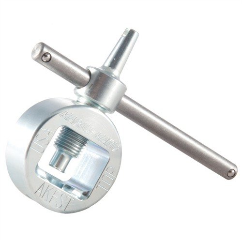 Avec cet outil en acier, ajuste rapidement et précisément la dérive et l'élévation de tes AK-47, AKM et clones, sans outils supplémentaires.