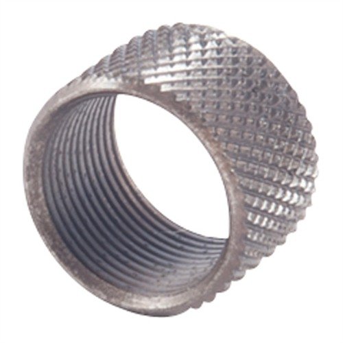 Protège ton canon fileté avec ce THREAD PROTECTOR en acier inoxydable 303, finition noire oxydée, compatible avec les canons fileté Lone Wolf et autres.