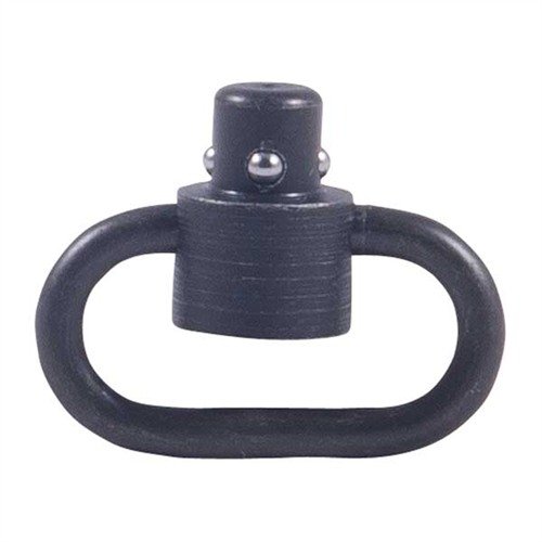 Le QD Swivel Heavy Duty de Midwest Industries offre une attache de sangle robuste avec rotation 360°, bouton poussoir central et boucle en acier de 3/16