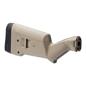 Le SGA Buttstock pour Remington 870 offre une ajustabilité avec un système de spacers, un pad anti-recul et une ergonomie améliorée pour un tir confortable.