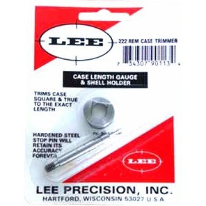 Le CASE LENGTH GAUGE de LEE PRECISION te permet de couper avec précision et d'équarrir l'extrémité de tes douilles, en utilisant le Cutter et le Lock Stud.