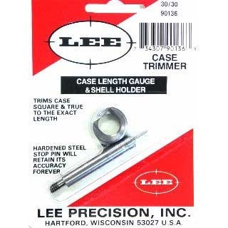 Le Case Length Gauge de LEE est un outil précis et facile à utiliser pour couper à la bonne longueur et égaliser le collet, idéal avec le Cutter et Lock Stud.