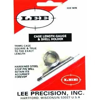 Le CASE LENGTH GAUGE de LEE te permet de couper précisément tes douilles à la bonne longueur et d'égaliser le bord, facile à utiliser avec le Cutter et Lock Stud.