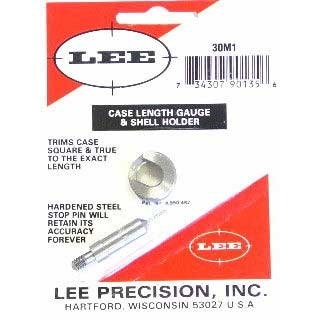 Le CASE LENGTH GAUGE de LEE PRECISION est un outil précis et facile à utiliser pour couper à la bonne longueur et égaliser le collet des cartouches.