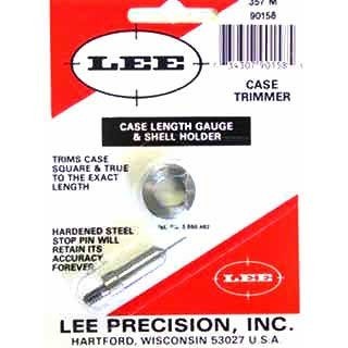 Le CASE LENGTH GAUGE de LEE PRECISION te permet de couper avec précision et d'égaliser l'ouverture des douilles, idéal avec le Cutter et Lock Stud.