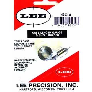 Le CASE LENGTH GAUGE de LEE PRECISION te permet de couper et d'ajuster facilement la longueur de tes douilles .40 S&W pour un résultat précis.