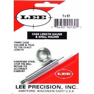 Le CASE LENGTH GAUGE de LEE PRECISION te permet de couper précisément tes douilles à la bonne longueur et d'égaliser l'embout facilement avec le Cutter et Lock Stud.