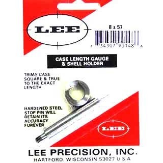Le Case Length Gauge de LEE PRECISION te permet de couper précisément et d'égaliser l'embouchure de tes douilles 8x57 Mauser. Utilise-le avec le Cutter et Lock Stud.